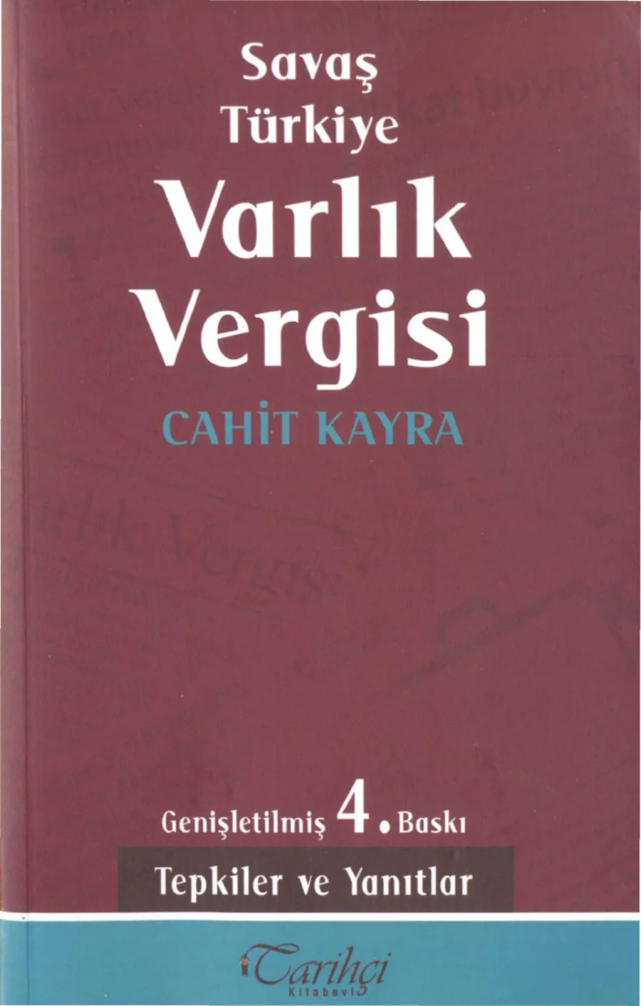 Savaş, Türkiye, Varlık Vergisi PDF kapak görseli