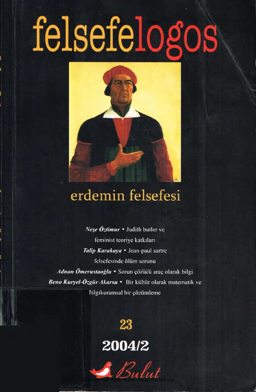 Sayı 23 Erdemin Felsefesi kapak görseli