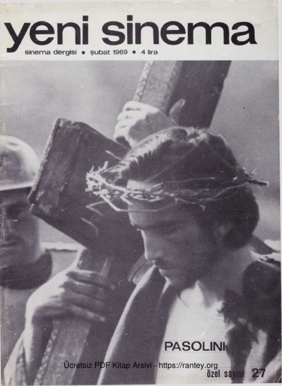 Sayı 27 Pasolini Özel Sayısı Şubat 1969 kapak görseli