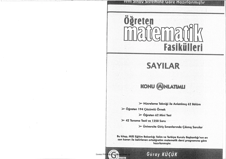 Sayılar Fasikülü kapak görseli