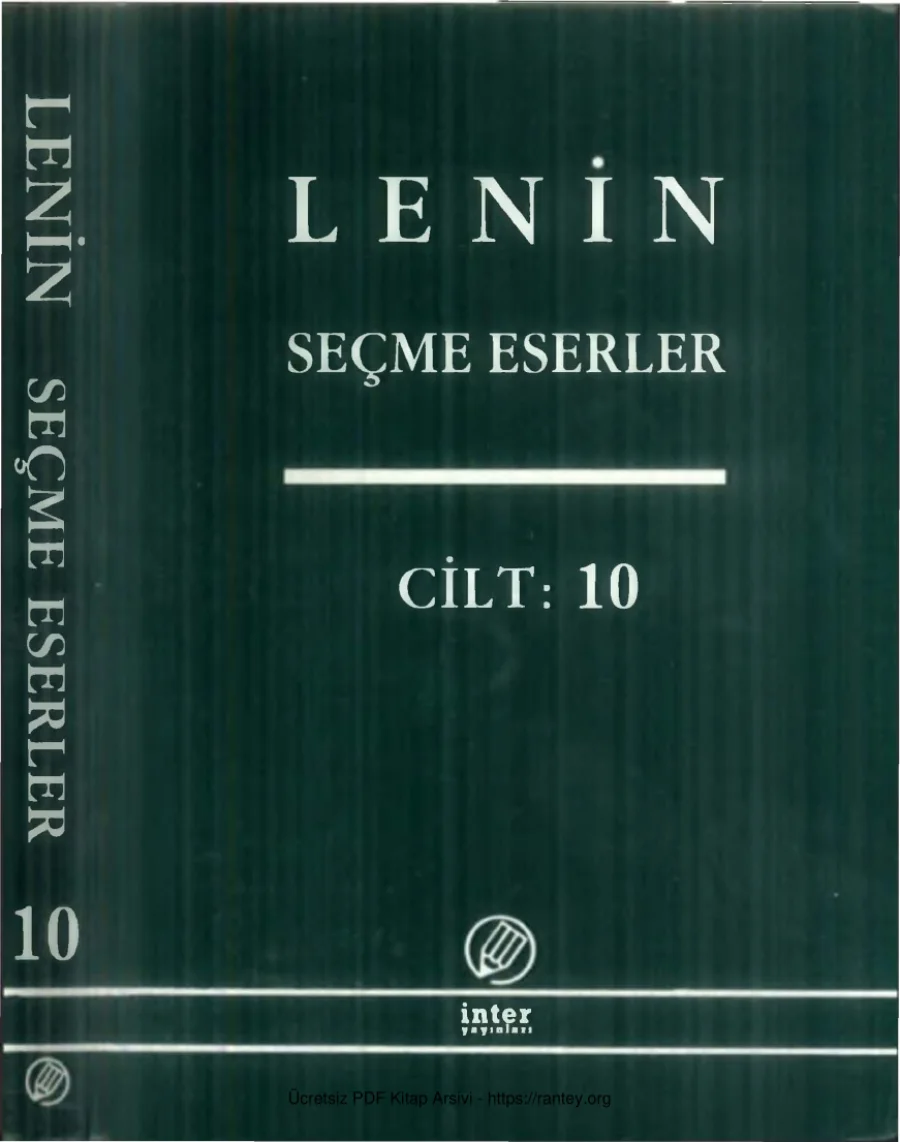 Seçme Eserler Cilt 10 kapak görseli