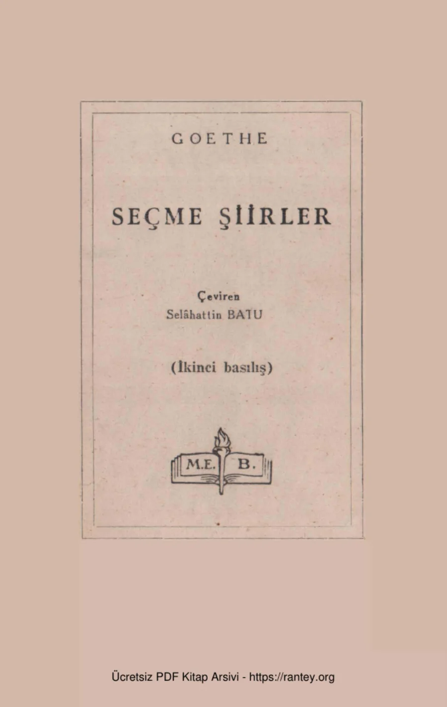 Seçme Şiirler kapak görseli