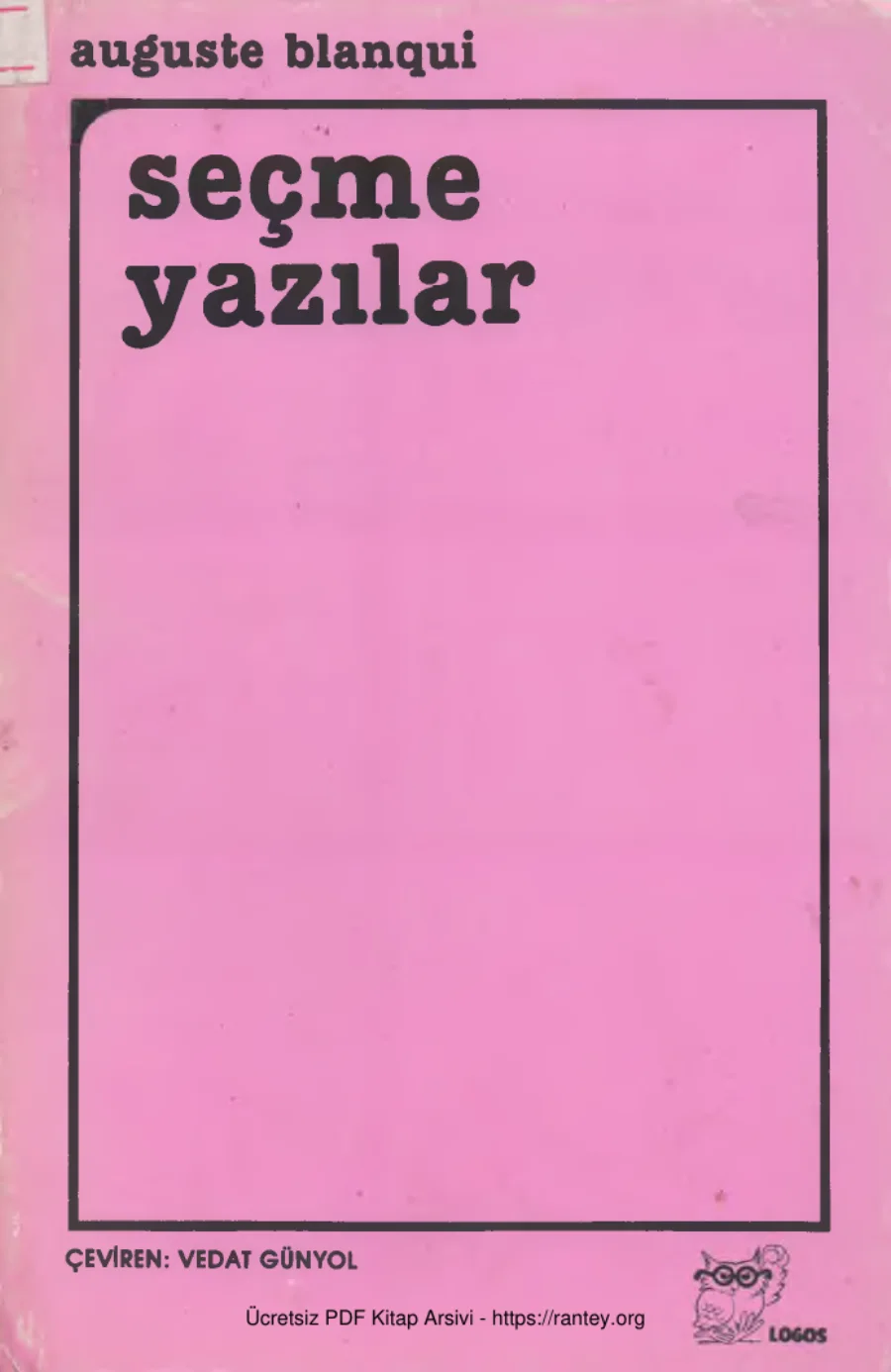 Seçme Yazılar Logos Yayıncılık kapak görseli