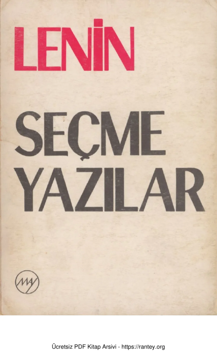 Seçme Yazılar kapak görseli