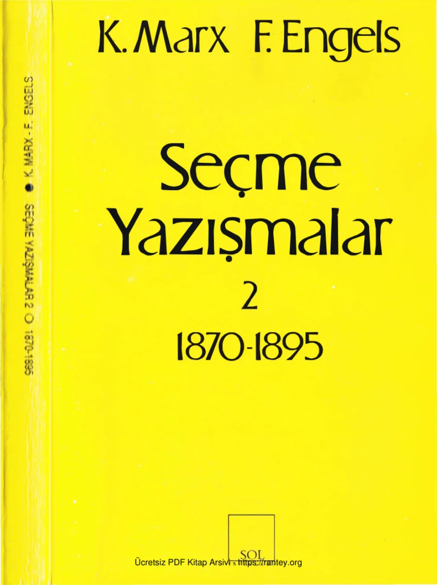 Seçme Yazışmalar II kapak görseli