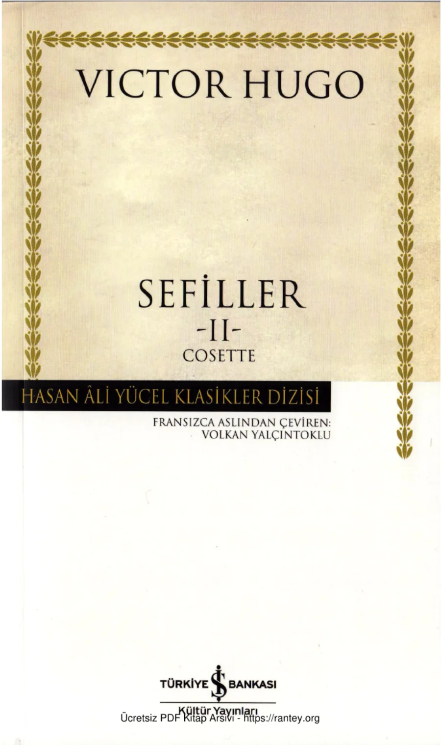 Sefiller Cilt II Cosette kapak görseli