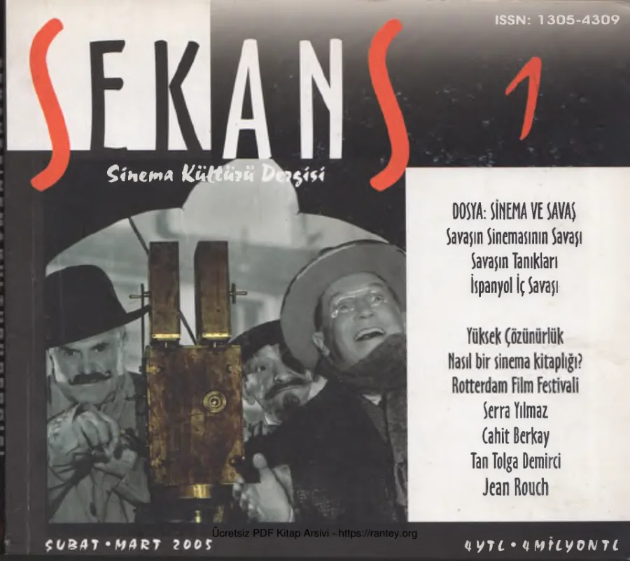 Sekans Sinema Kültürü Dergisi Sayı 01 kapak görseli
