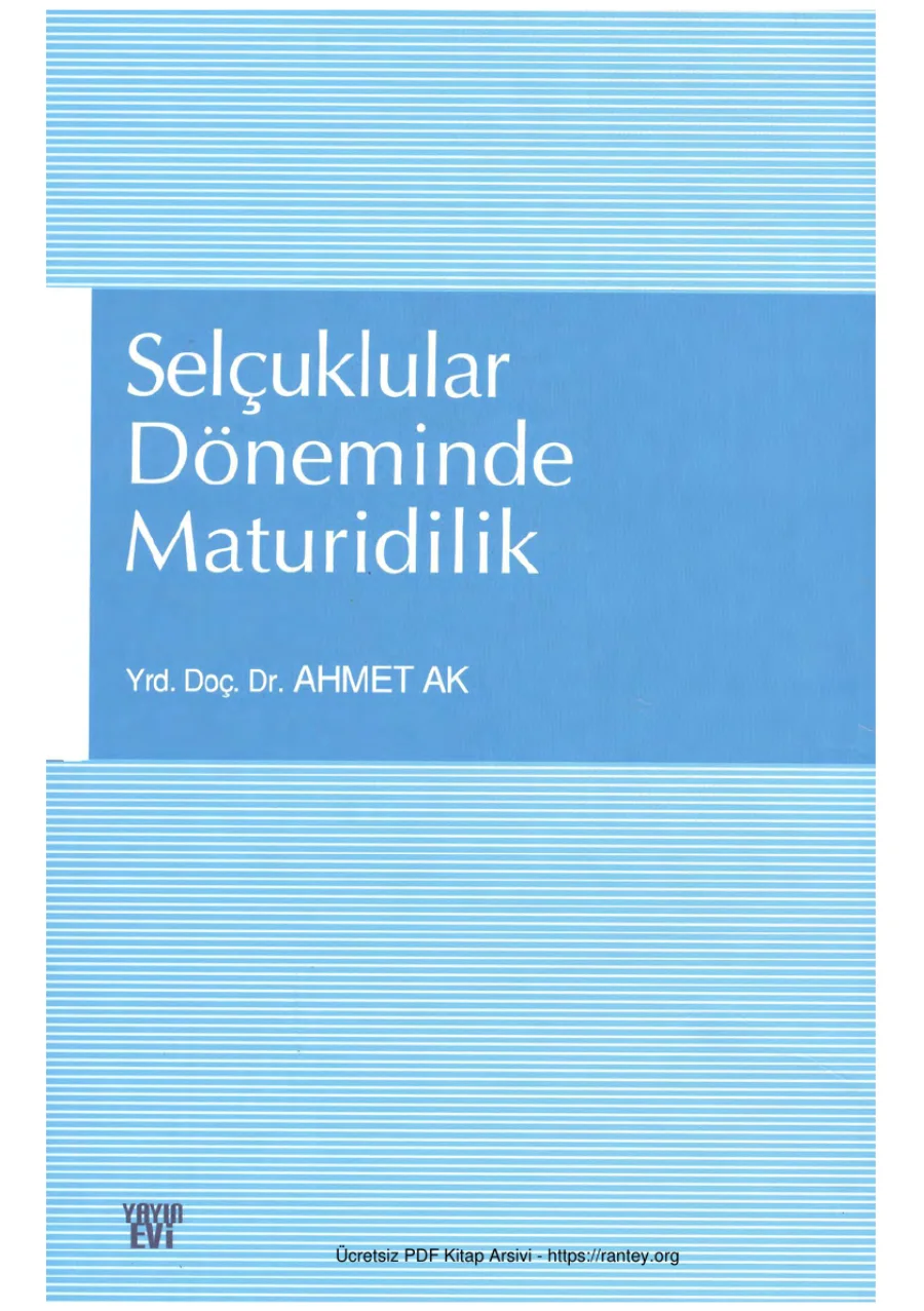 Selçuklular Döneminde Maturidilik Yayınevi Yayınları kapak görseli