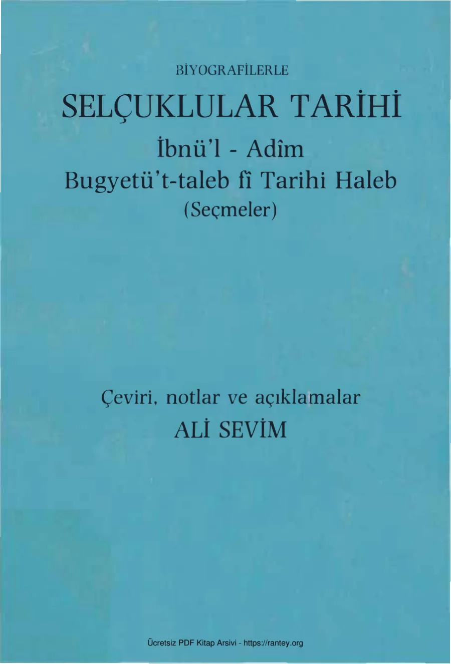 Selçuklular Tarihi kapak görseli