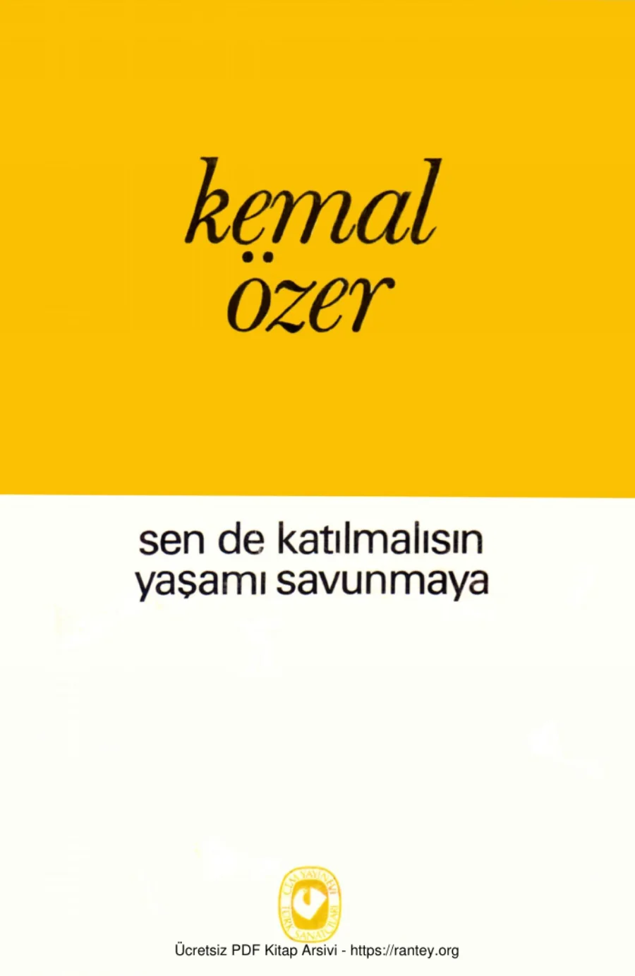 Sen de Katılmalısın Yaşamı Savunmaya Cem Yayınevi kapak görseli