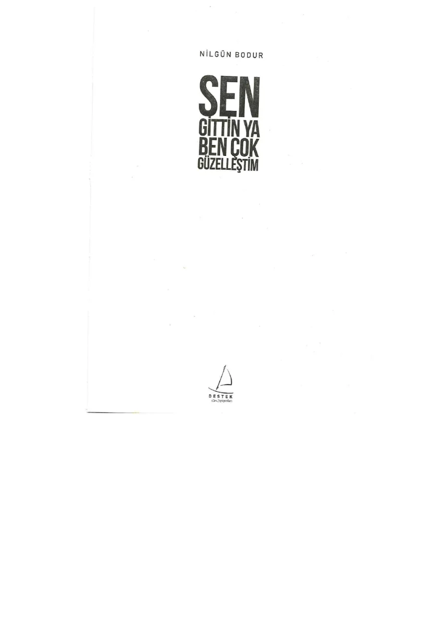 Sen Gittin Ya Ben Çok Güzelleştim PDF kapak görseli