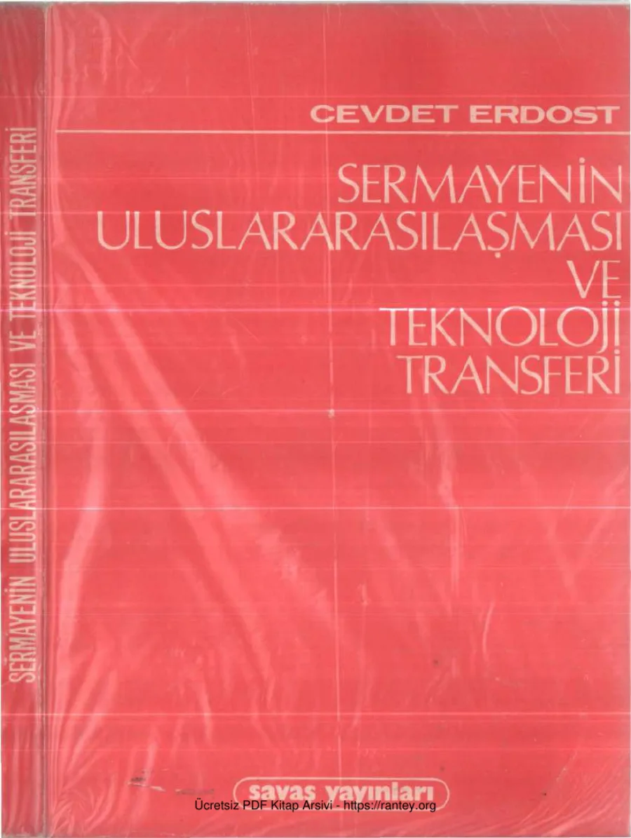 Sermayenin Uluslararasılaşması ve Teknoloji Transferi kapak görseli