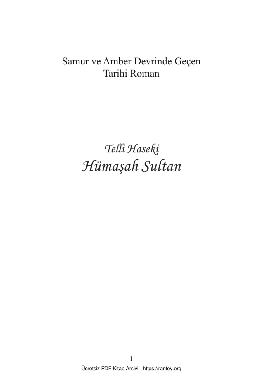 Sertelli Telli Haseki Hümaşah Sultan kapak görseli