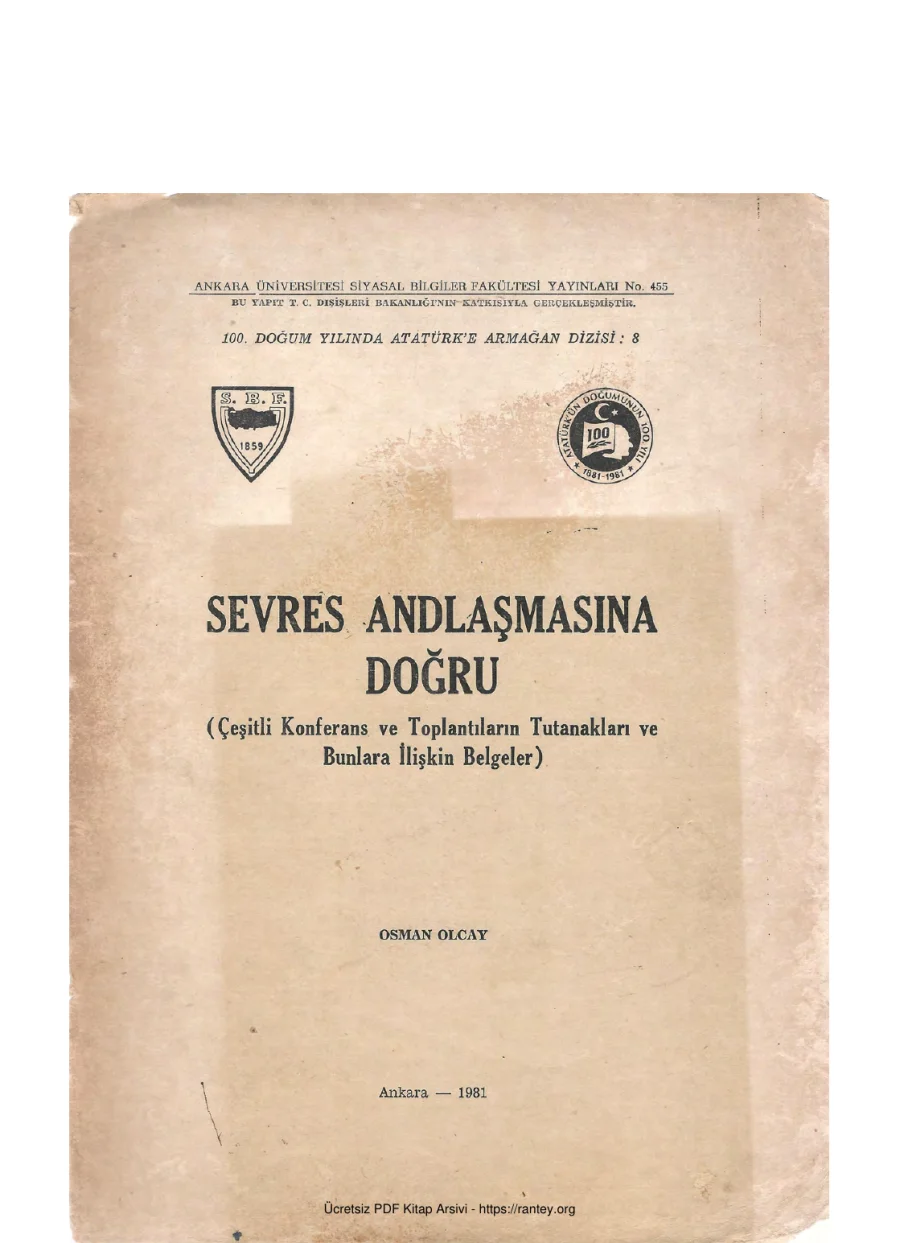 Sevres Andlaşmasına Doğru kapak görseli