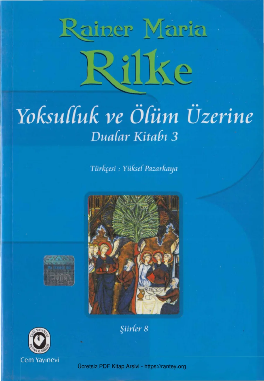 Şiirler VIII Dualar Kitabı III Yoksulluk ve Ölüm Üzerine kapak görseli