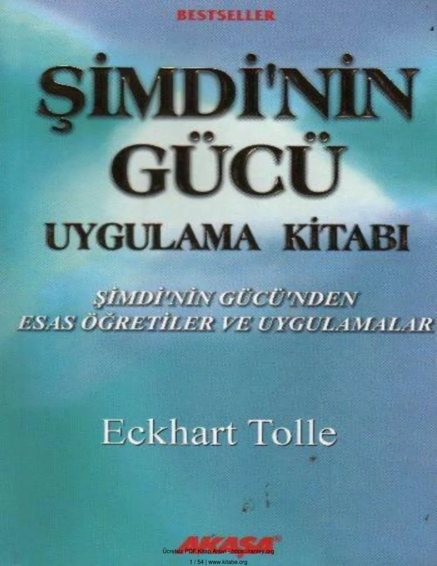 Şimdinin Gücü Uygulama Kitabı kapak görseli