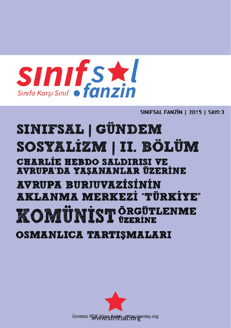 Sınıfsal Fanzin Sayı 3 kapak görseli