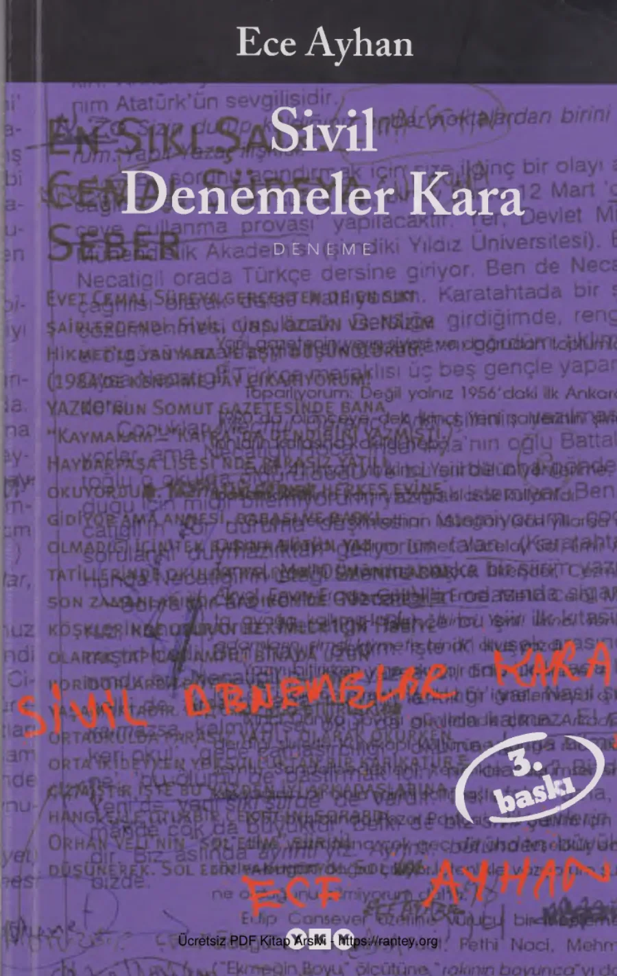 Sivil Denemeler Kara kapak görseli