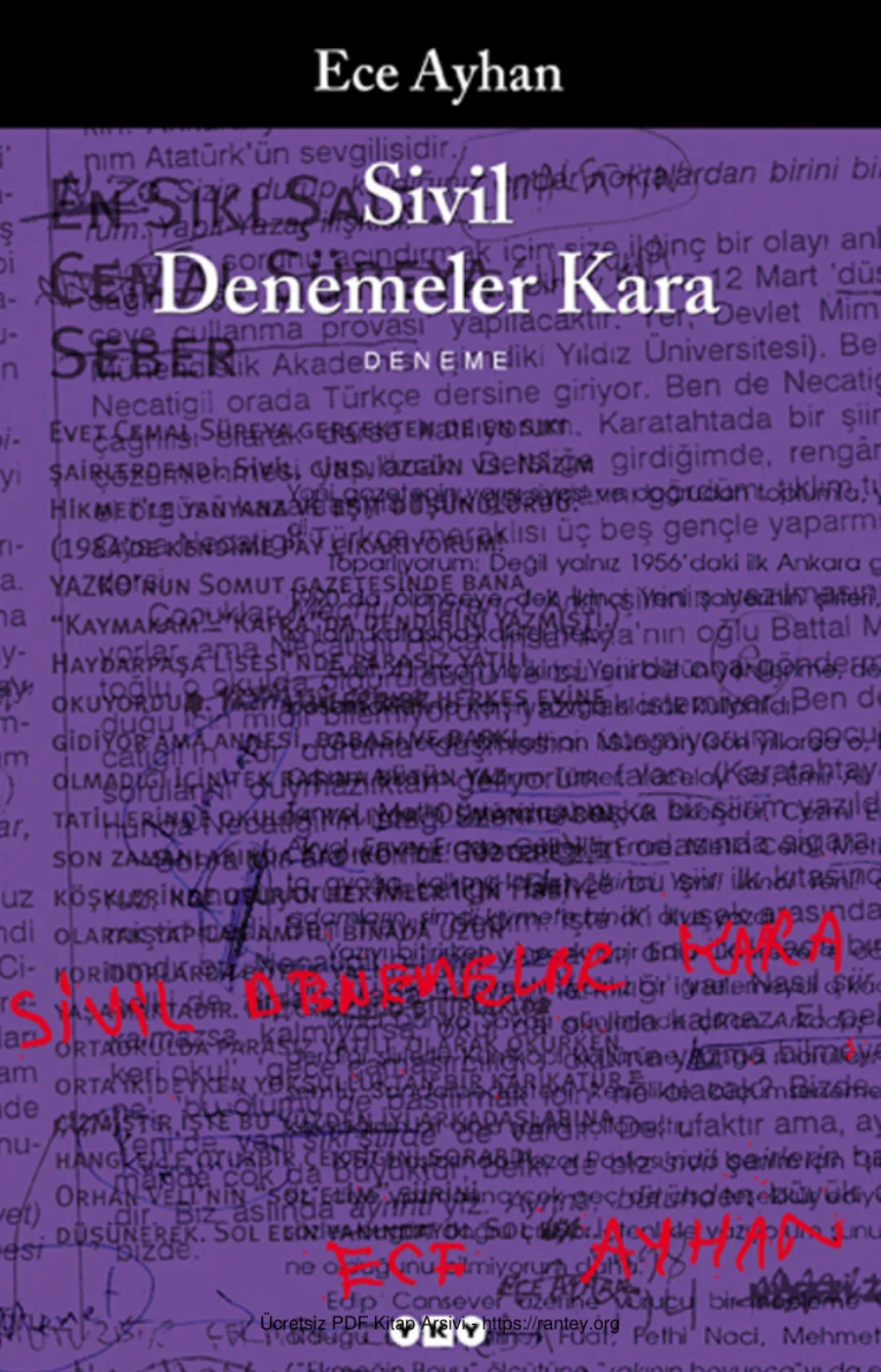 Sivil Denemeler Kara YKY 2 kapak görseli