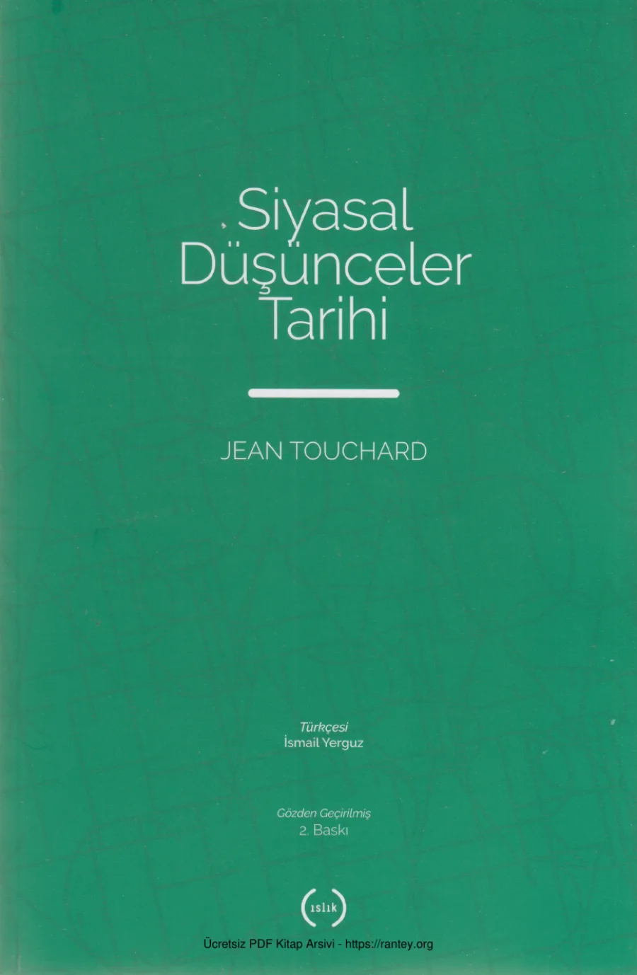 Siyasal Düşünceler Tarihi Islık Yayınları kapak görseli