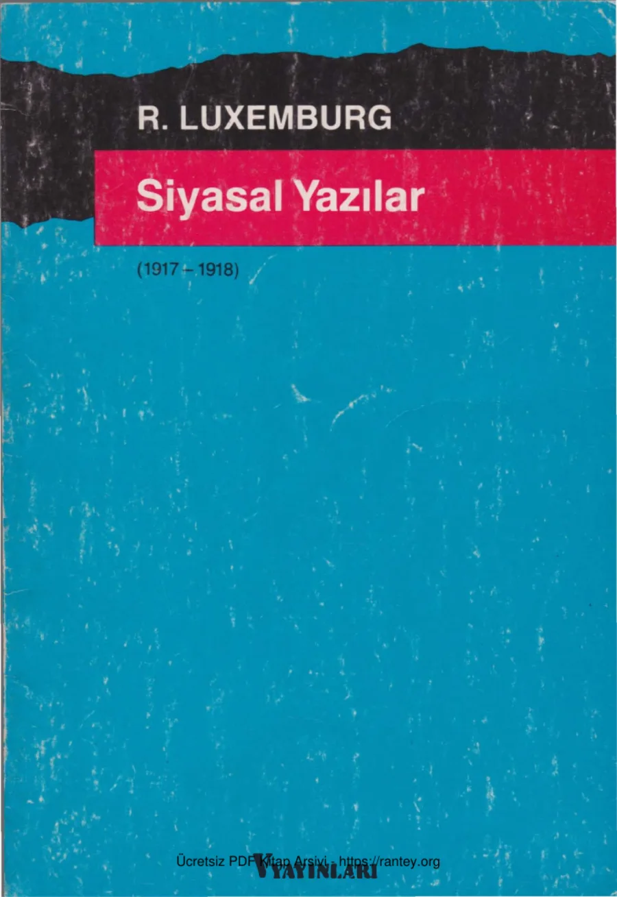 Siyasal Yazılar Verso Yayınları kapak görseli