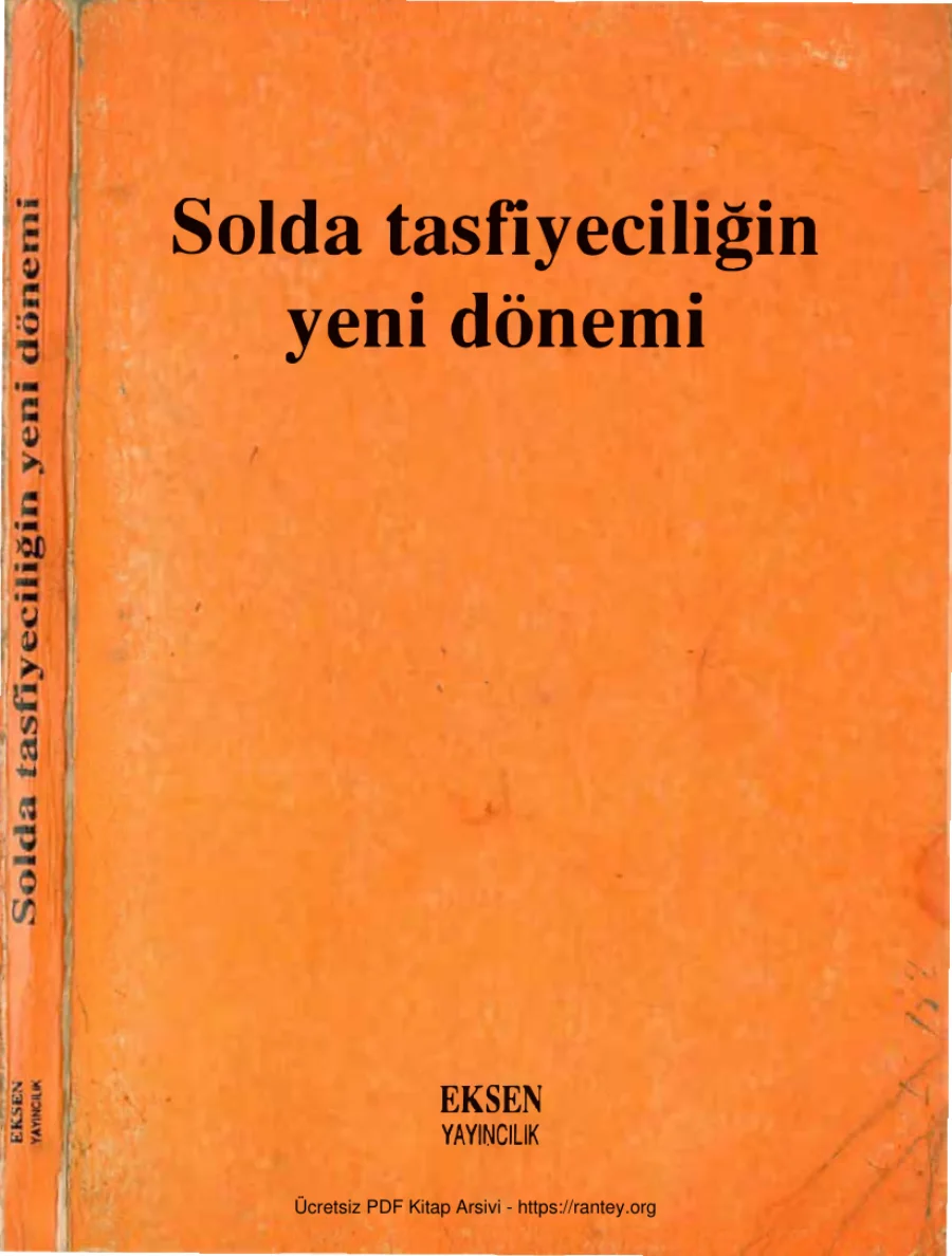 Solda Tasfiyeciliğin Yeni Dönemi kapak görseli