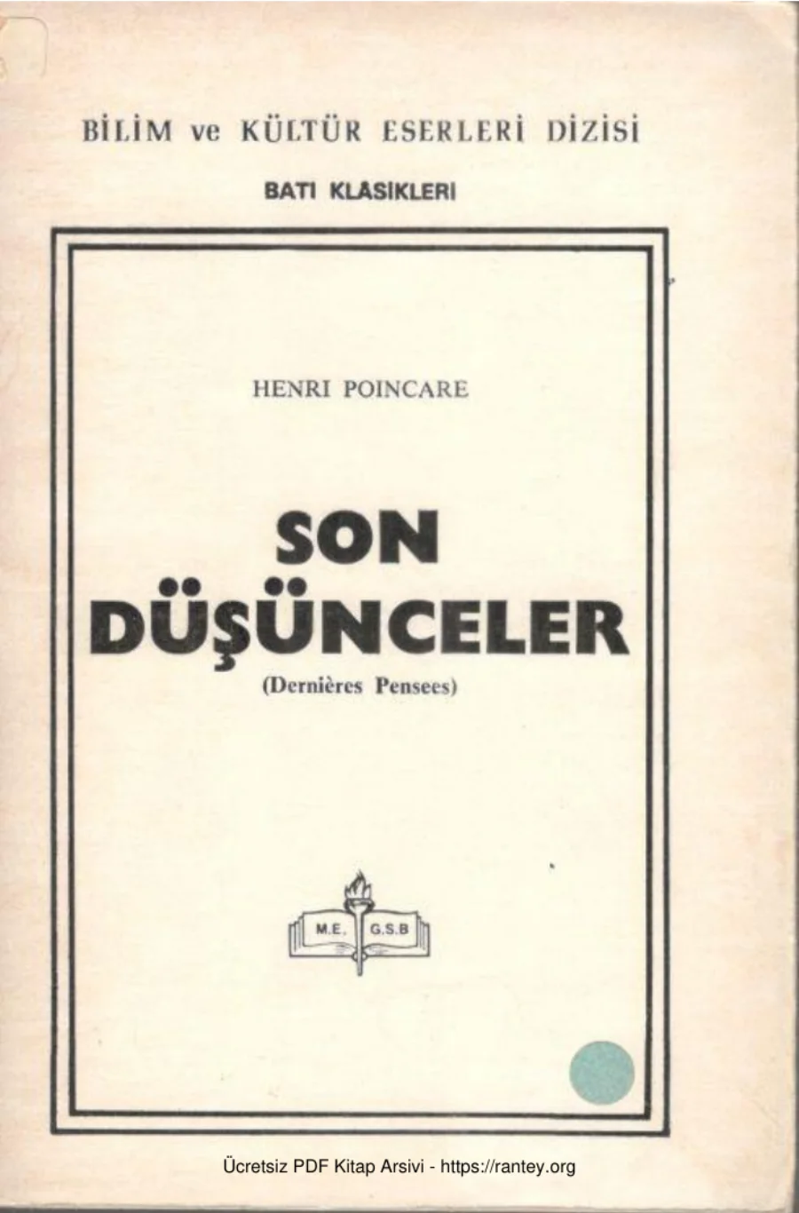 Son Düşünceler kapak görseli