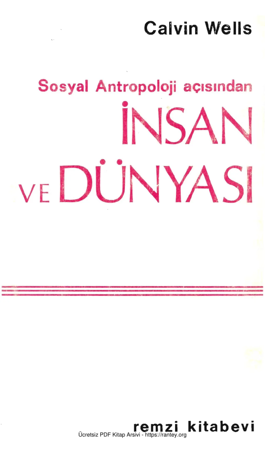 Sosyal Antropoloji Açısından İnsan ve Dünyası kapak görseli