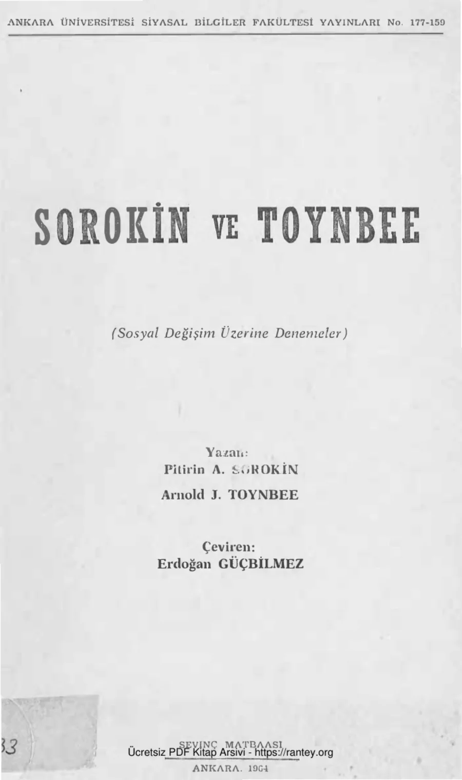 Sosyal Değişim Üzerine Denemeler kapak görseli