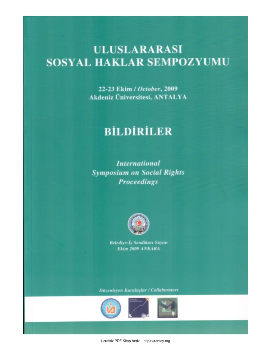 Sosyal Haklar Sempozyumu 2009 kapak görseli