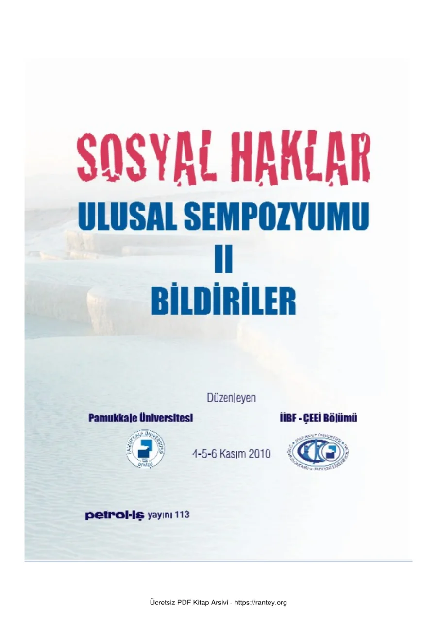 Sosyal Haklar Sempozyumu 2010 kapak görseli