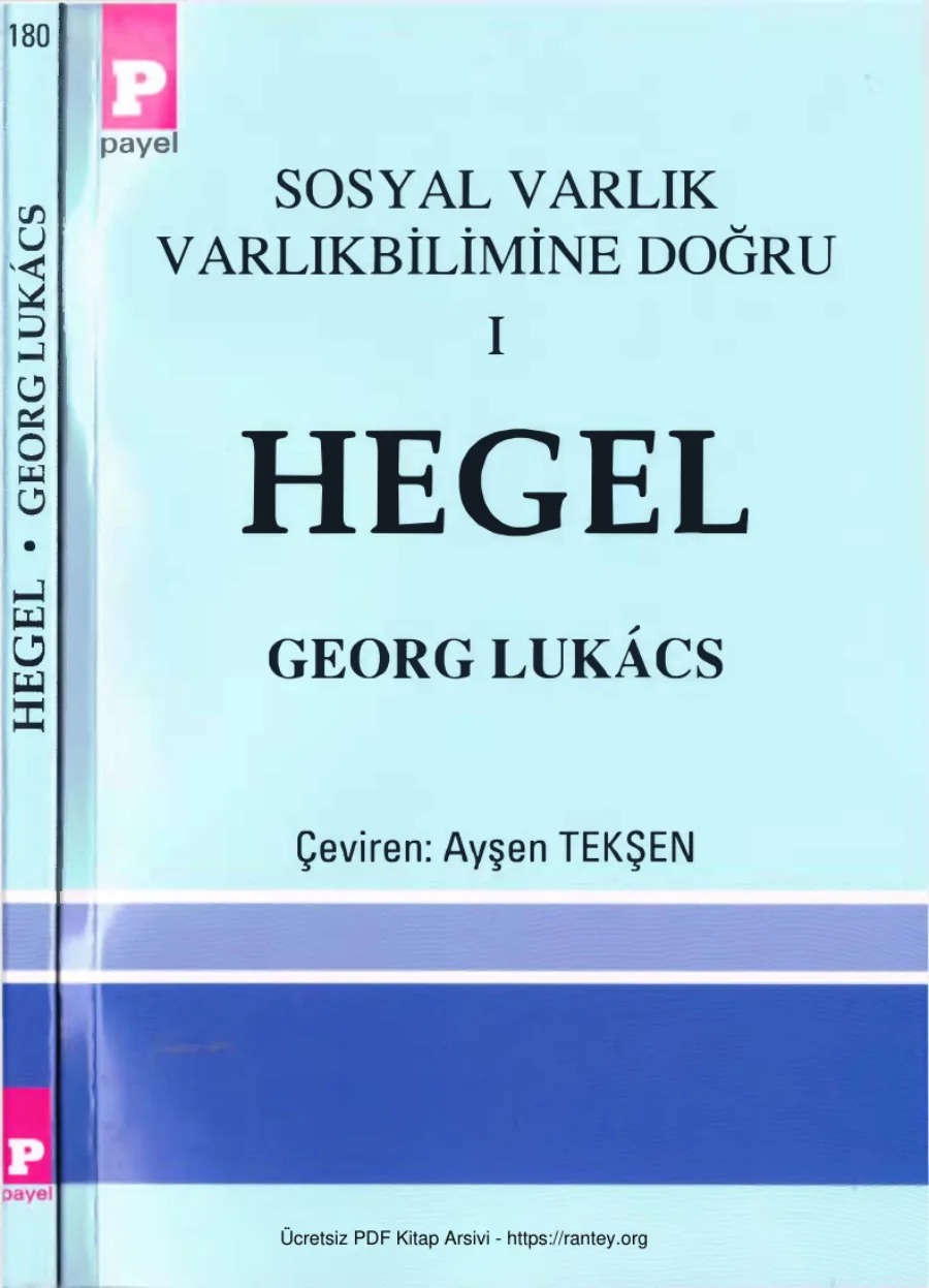 Sosyal Varlık Varlıkbilimine Doğru I: Hegel kapak görseli