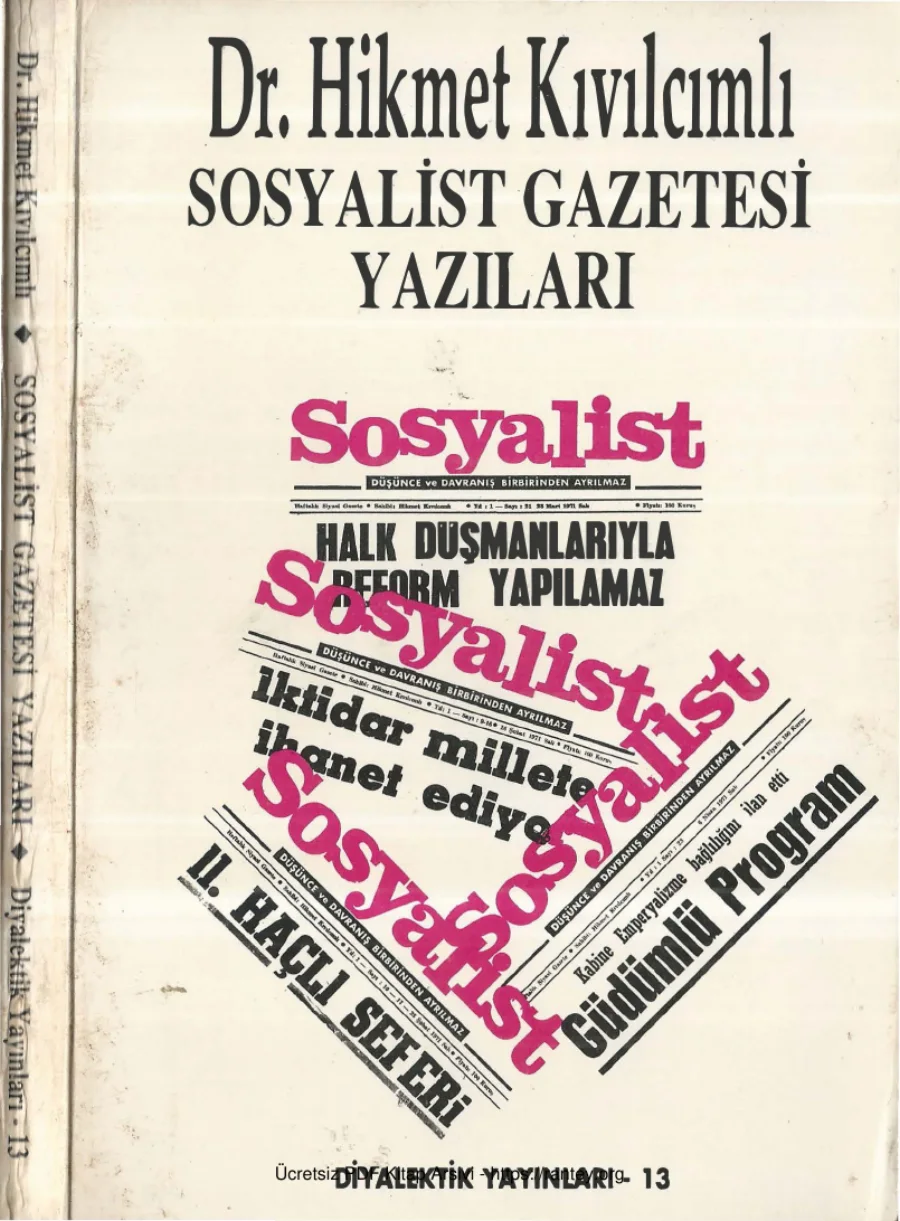 Sosyalist Gazetesi Yazıları kapak görseli