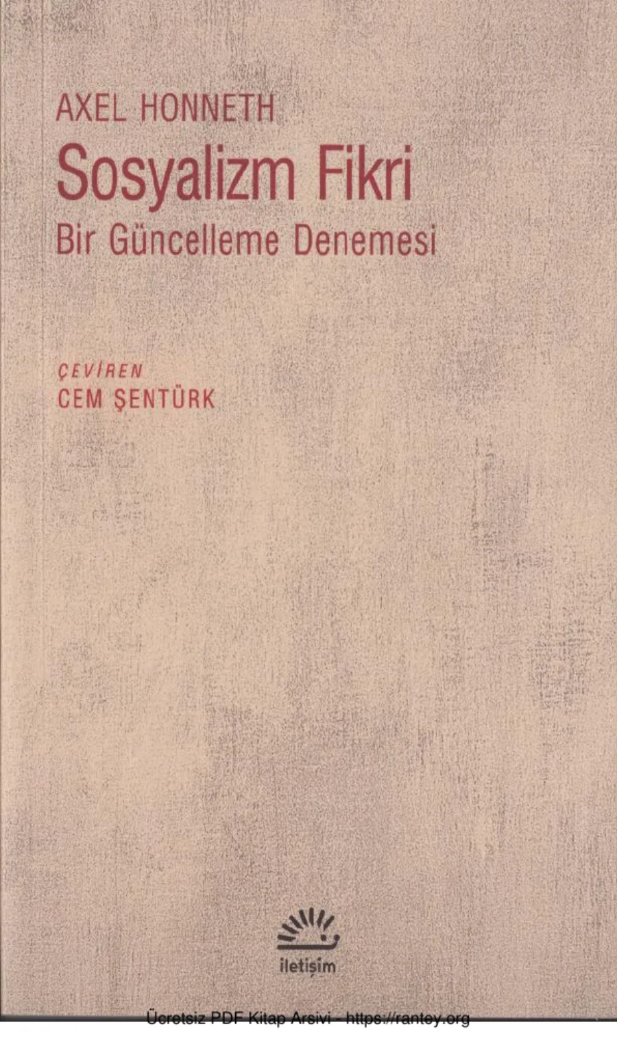 Sosyalizm Fikri Bir Güncelleme Denemesi kapak görseli