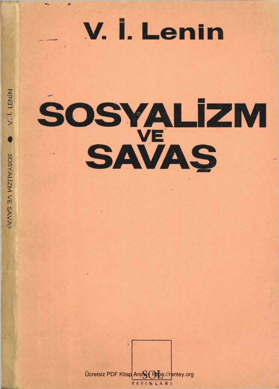 Sosyalizm ve Savaş kapak görseli