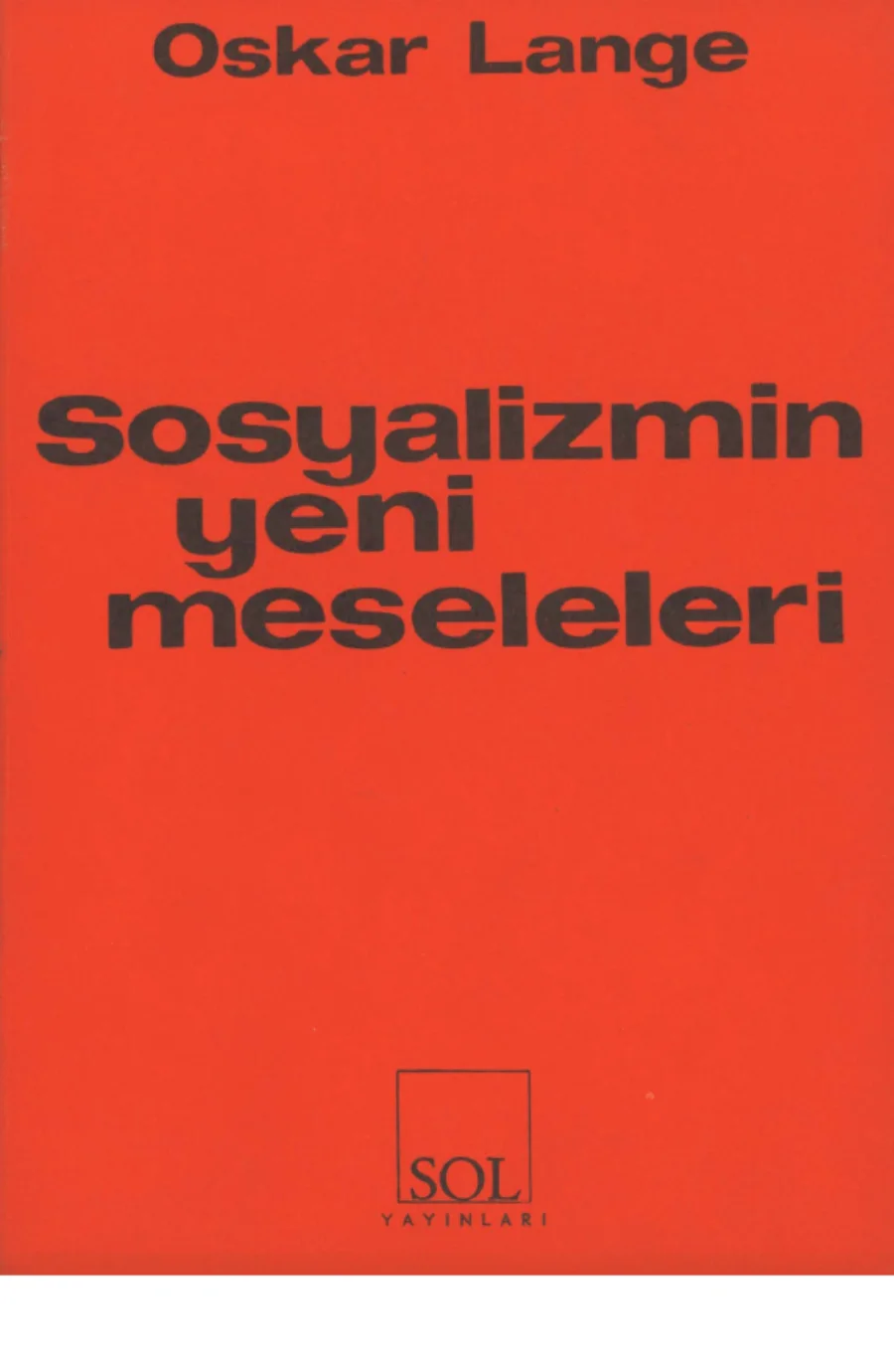 Sosyalizmin Yeni Meseleleri kapak görseli