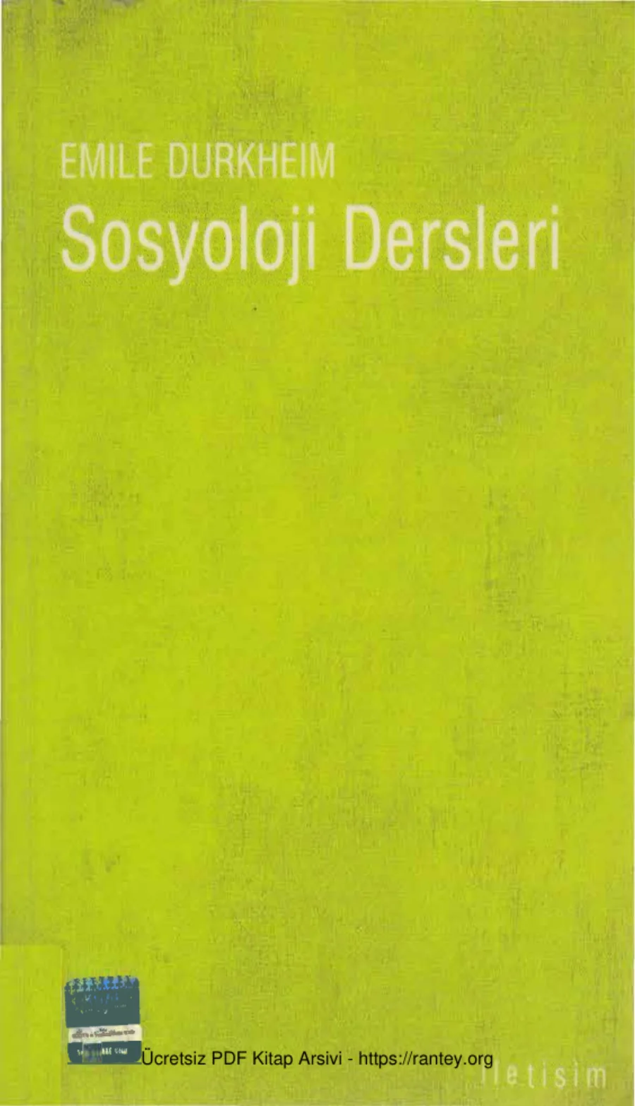 Sosyoloji Dersleri kapak görseli