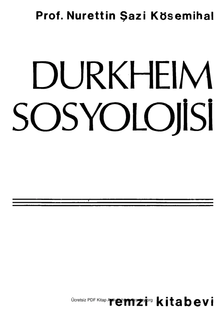 Sosyolojisi kapak görseli