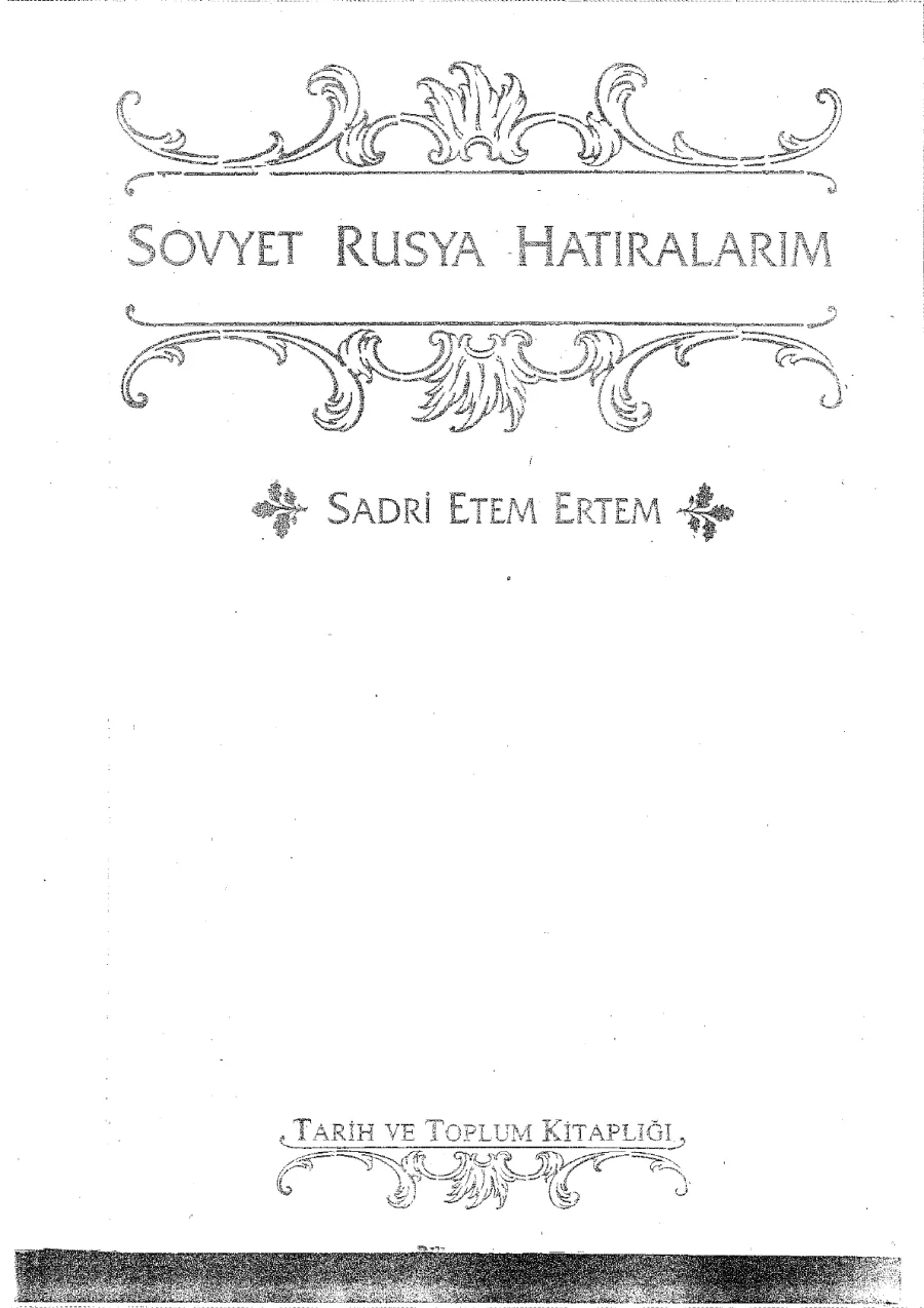 Sovyet Rusya Hatıralarım kapak görseli