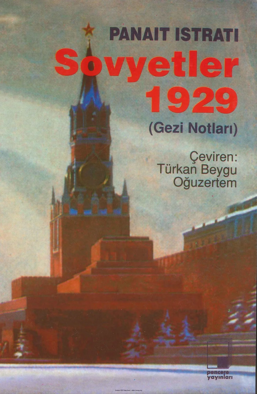 Sovyetler 1929 kapak görseli