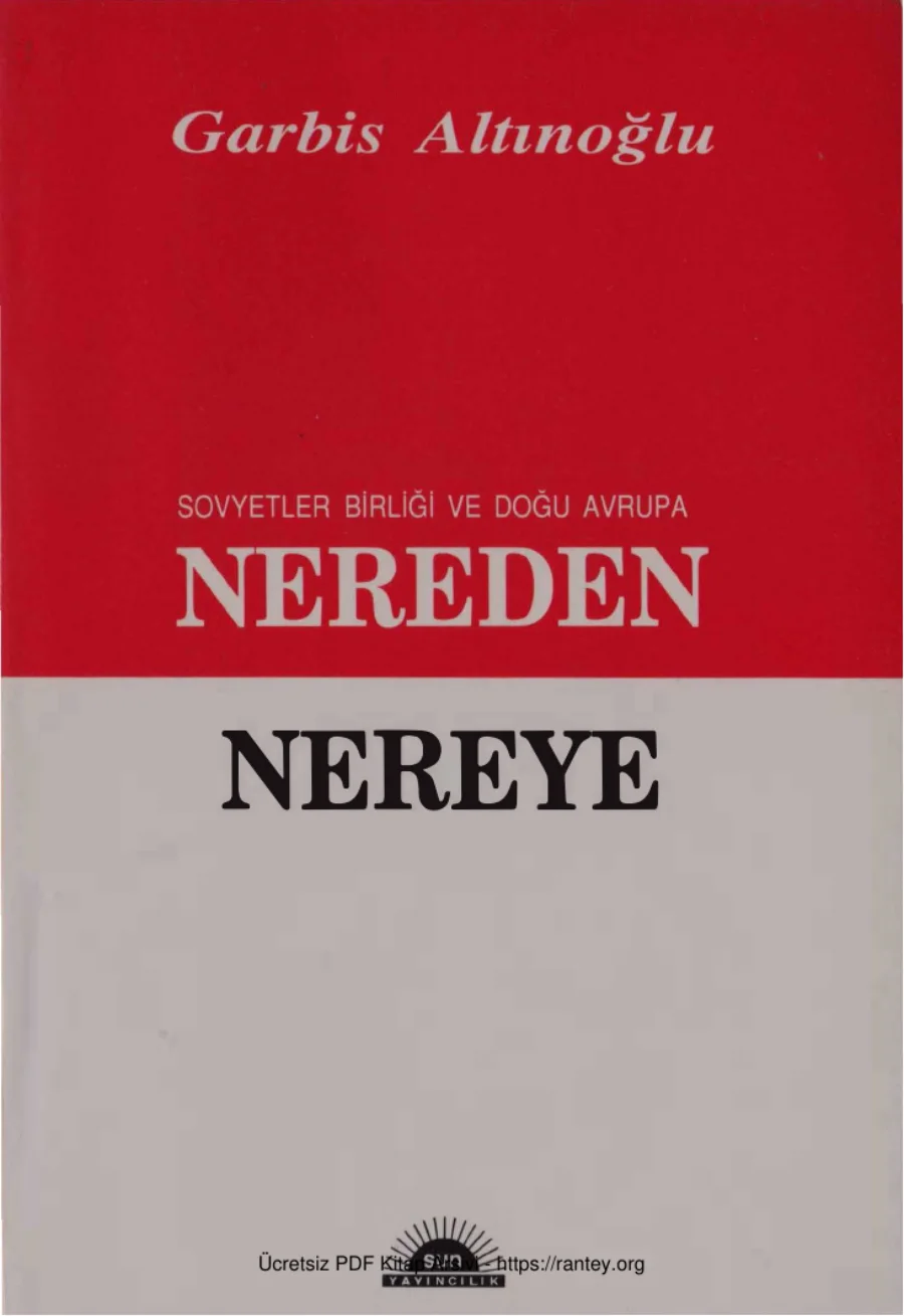 Sovyetler Birliği ve Doğu Avrupa Nereden Nereye Sun Yayınları kapak görseli