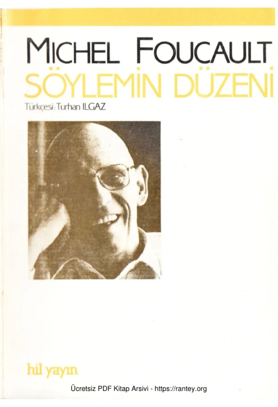 Söylemin Düzeni kapak görseli