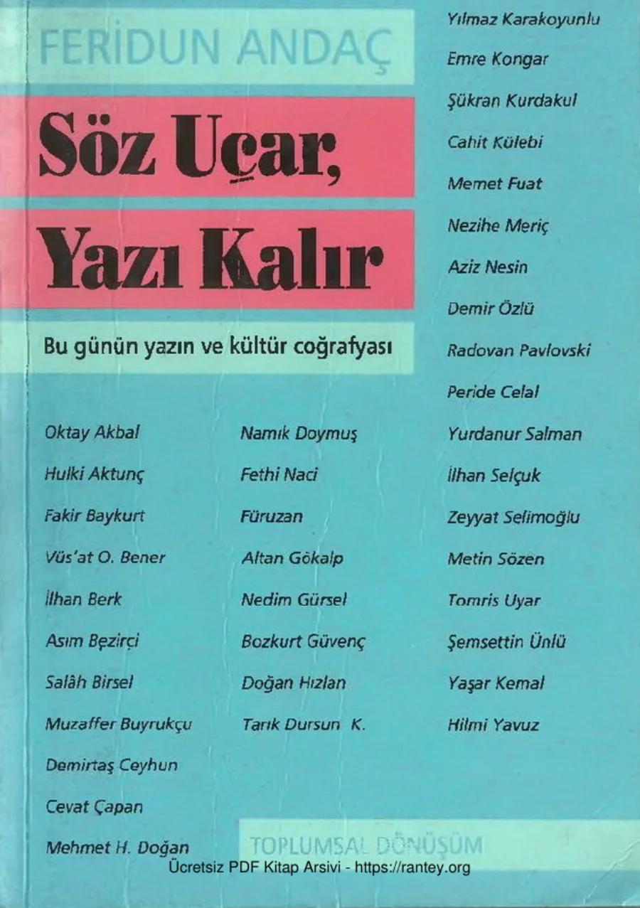 Söz Uçar Yazı Kalır kapak görseli