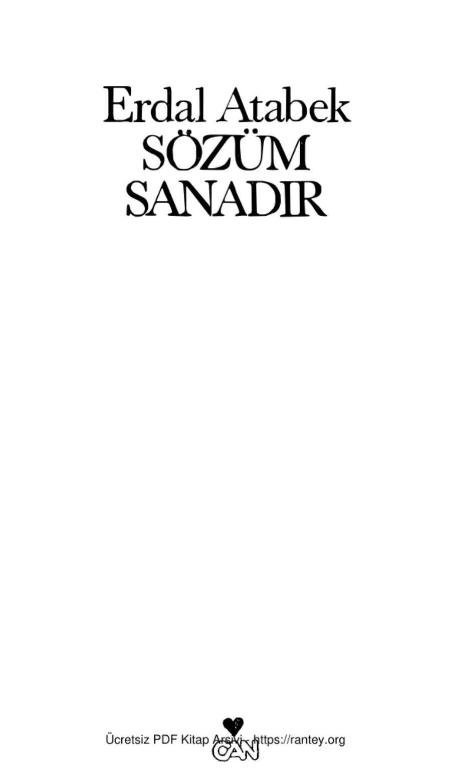 Sözüm Sanadır kapak görseli