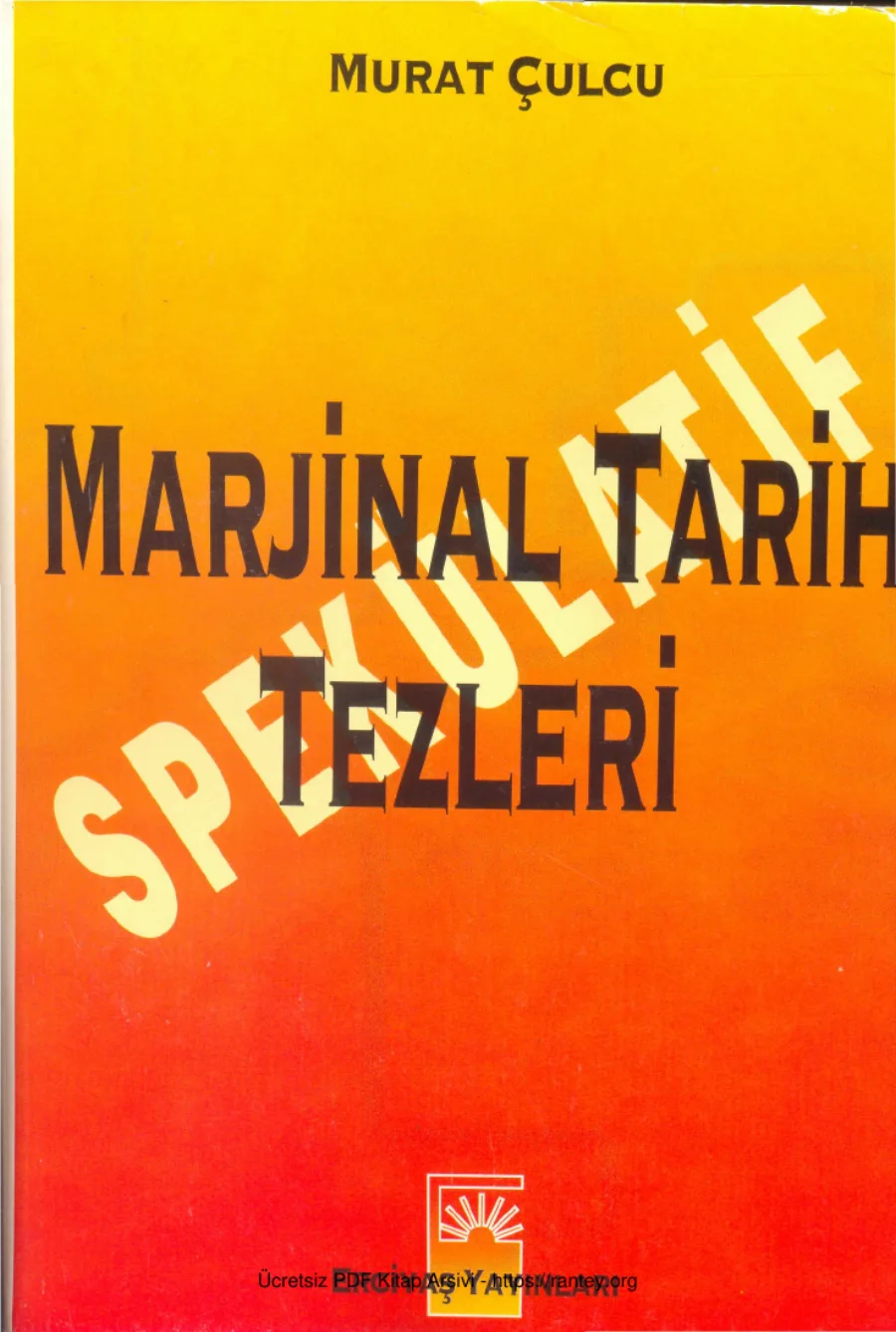 Spekülatif Marjinal Tarih Tezleri kapak görseli