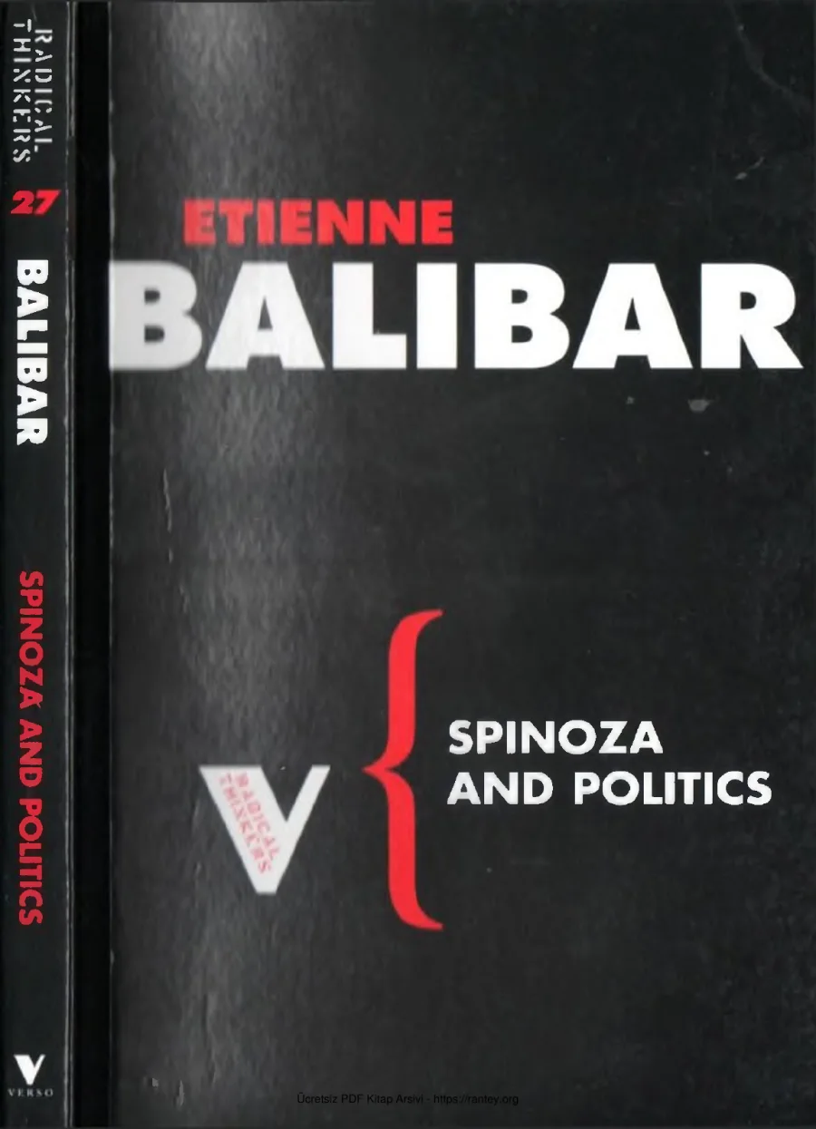 Spinoza and politics kapak görseli