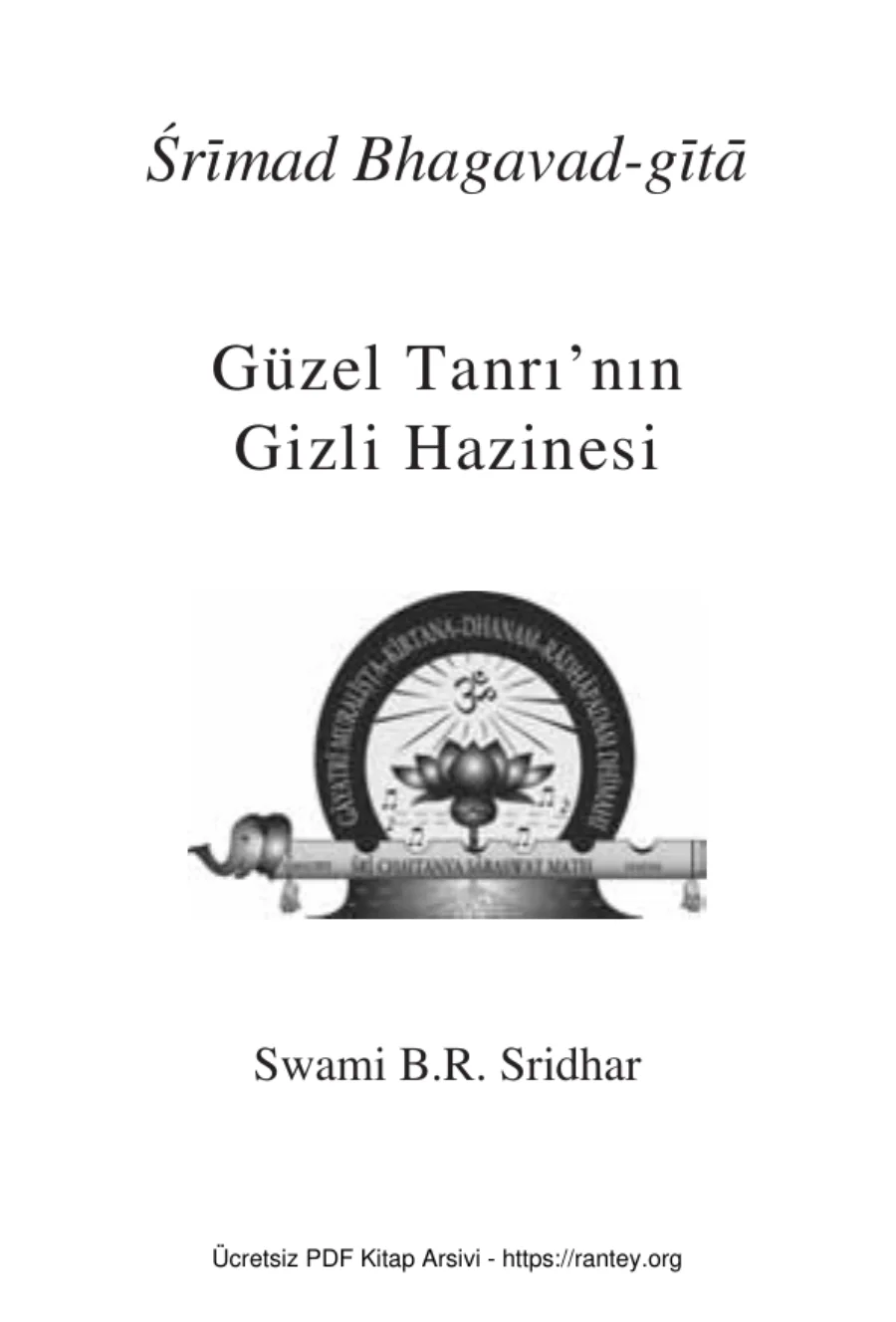 Srimad Bhagavad git Güzel Tanrının Gizli Hazinesi kapak görseli