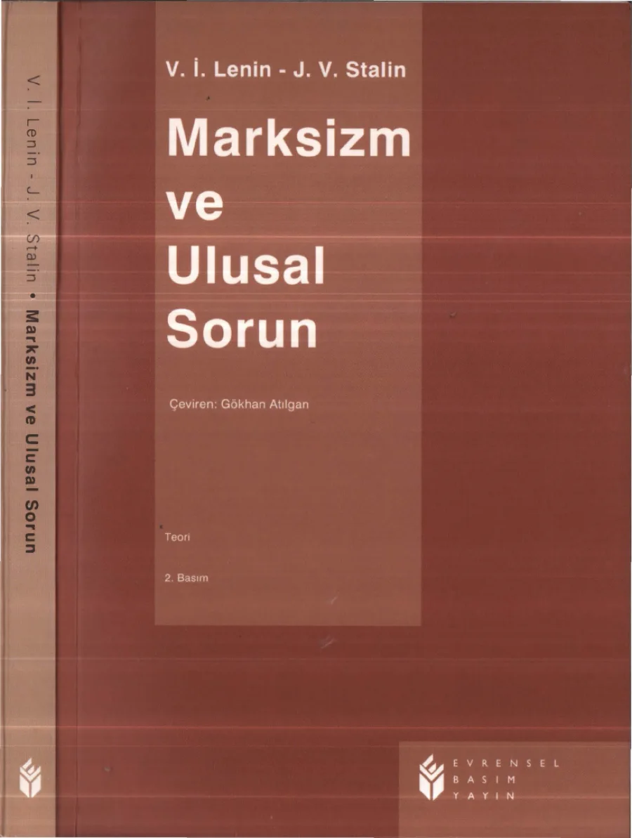 Stalin Marksizm ve Ulusal Sorun kapak görseli