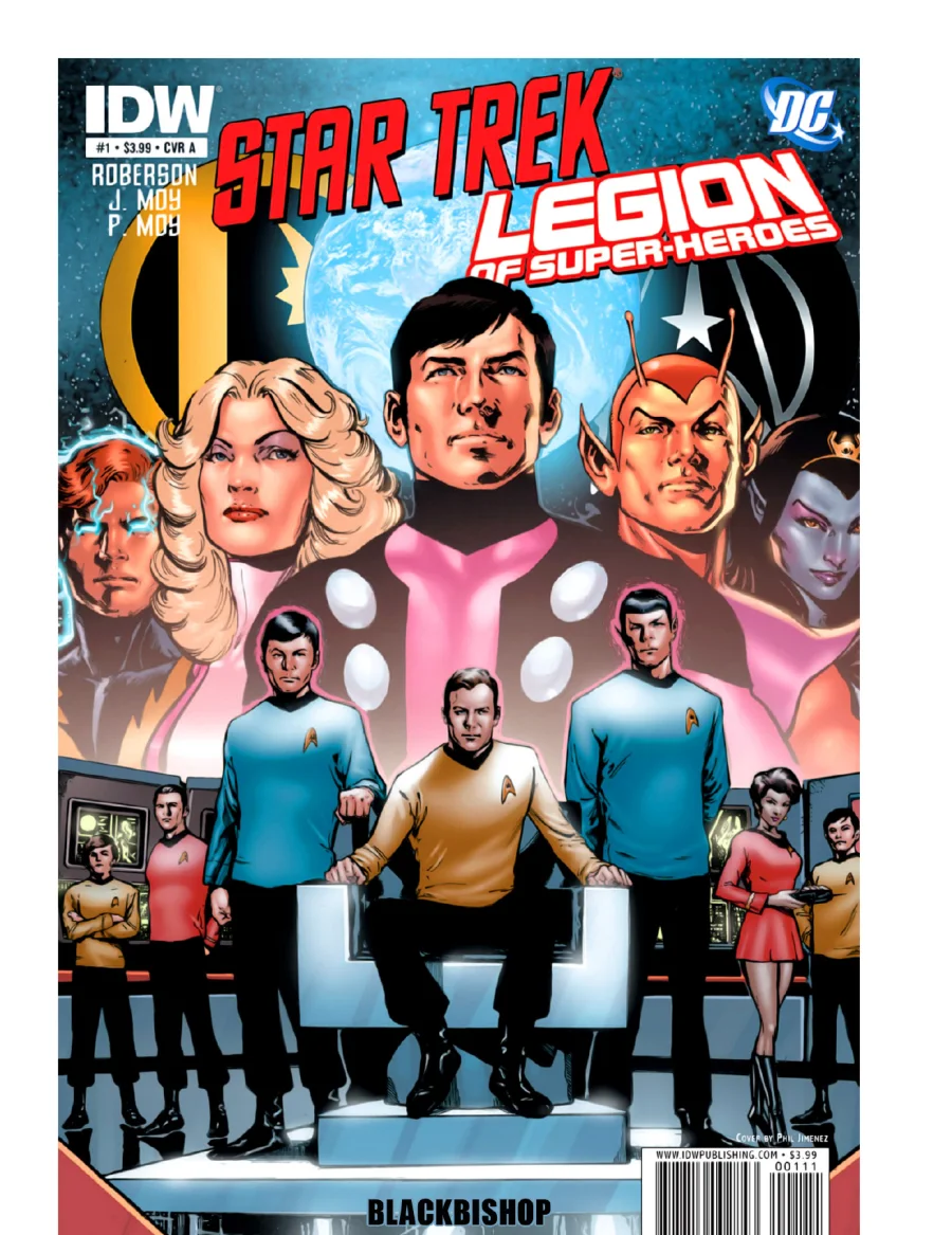 Star Trek / Legion of Super-Heroes 1 kapak görseli