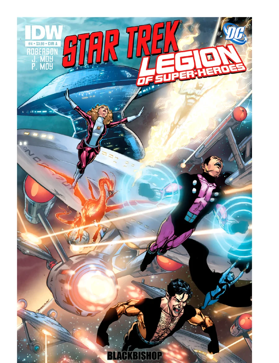 Star Trek / Legion of Super-Heroes 4 kapak görseli